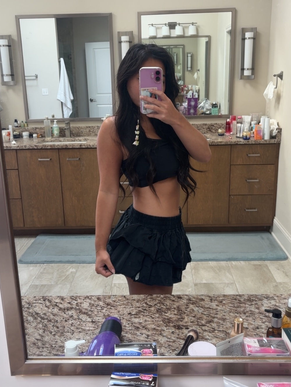 Free People Ruffled Mini Skirt - Picture 2 of 3